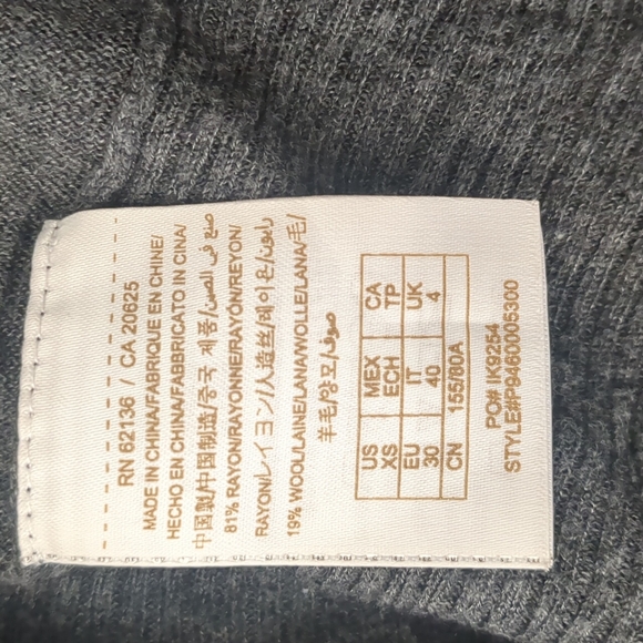 Marciano charcoal wool blend waterfall open cardigan - Picture 4 of 5